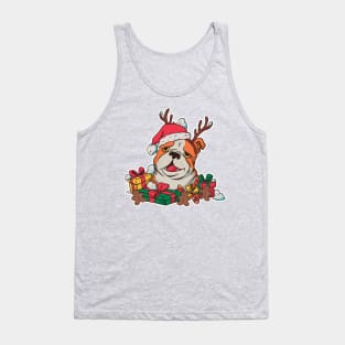 Christmas Bulldog Tank Top